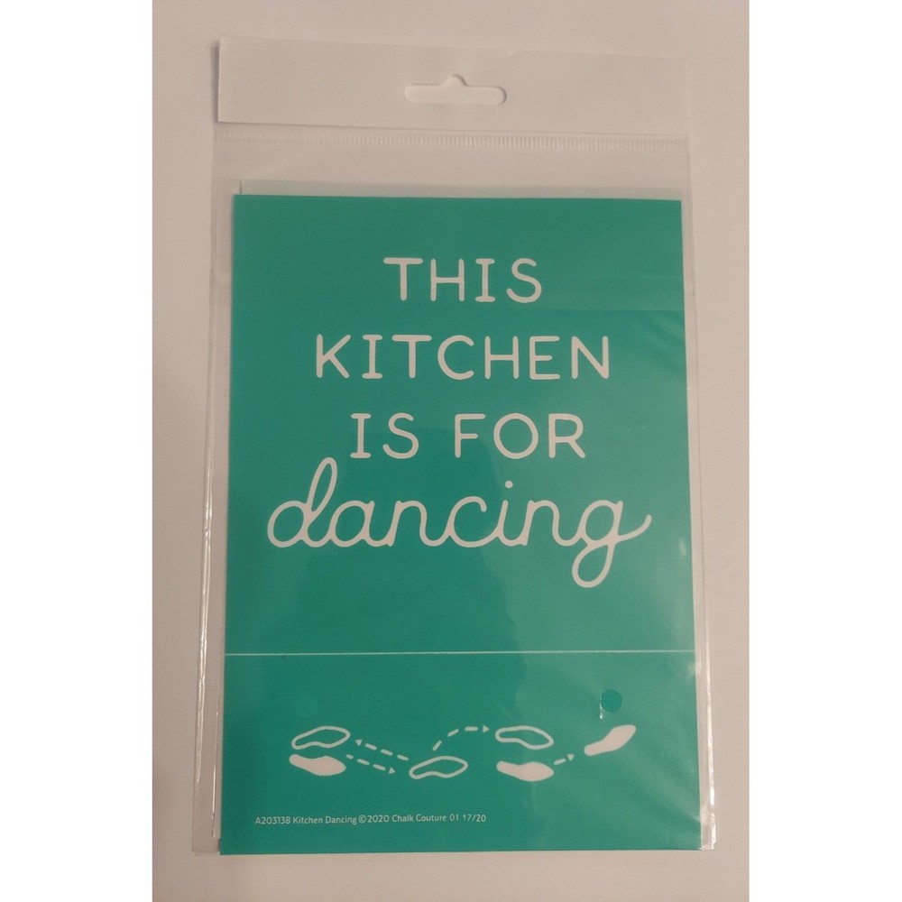 Chalk Couture Self-Adhesive Reusable 5x7 Transfer - Kitchen Dancing